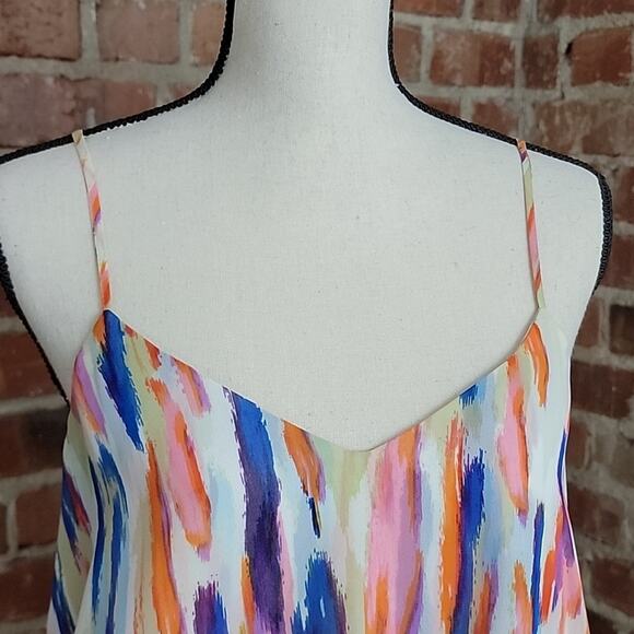 Bar III Sleeveless High-low Mulitcolor Sundress Large - Picture 5 of 12